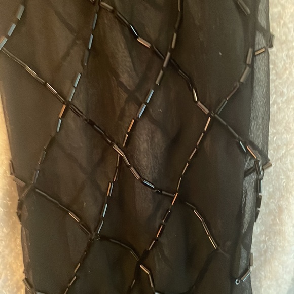 Formal Black Beaded Dress - Picture 14 of 16